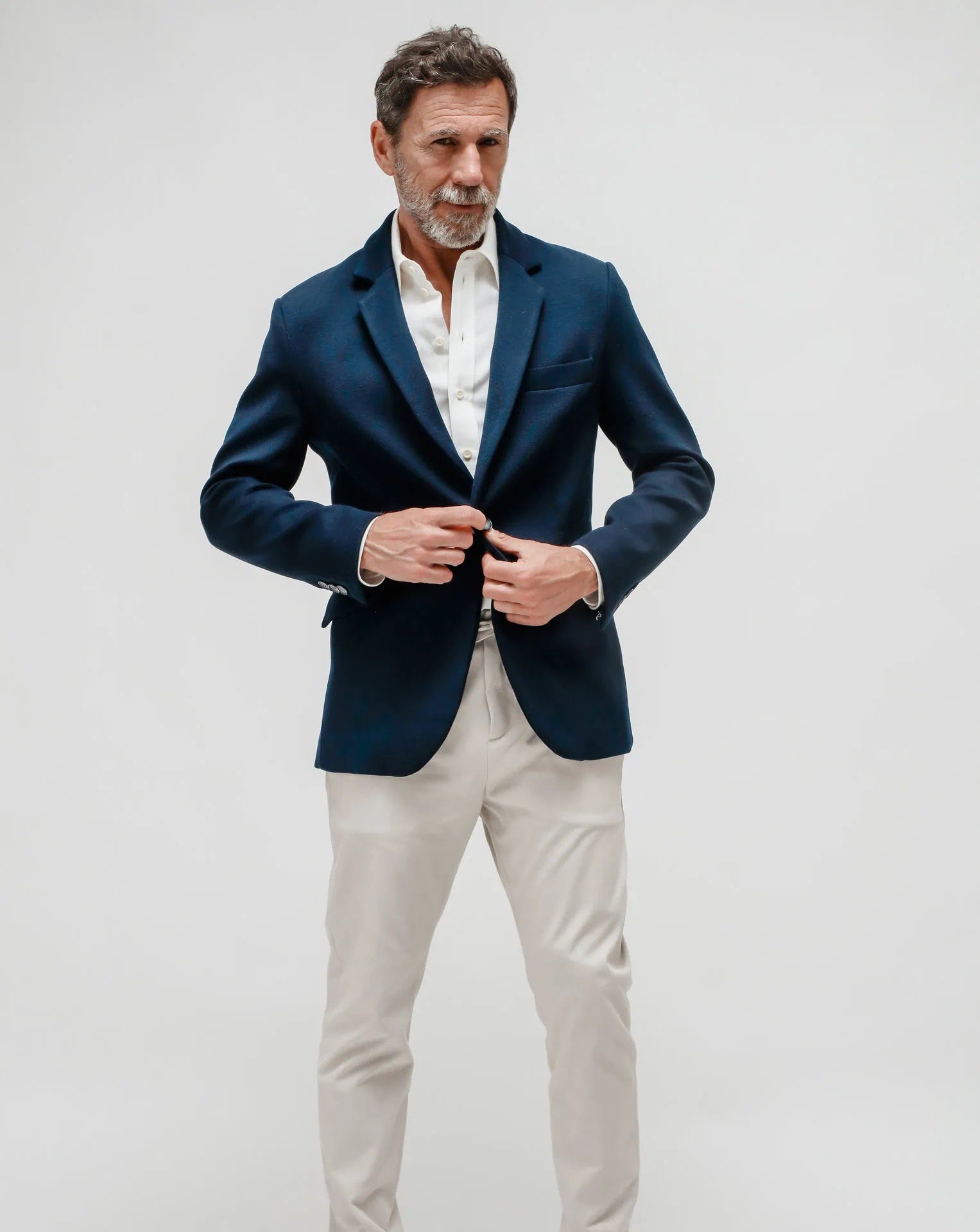 Veste à bouton bleu marine à Punto Milano