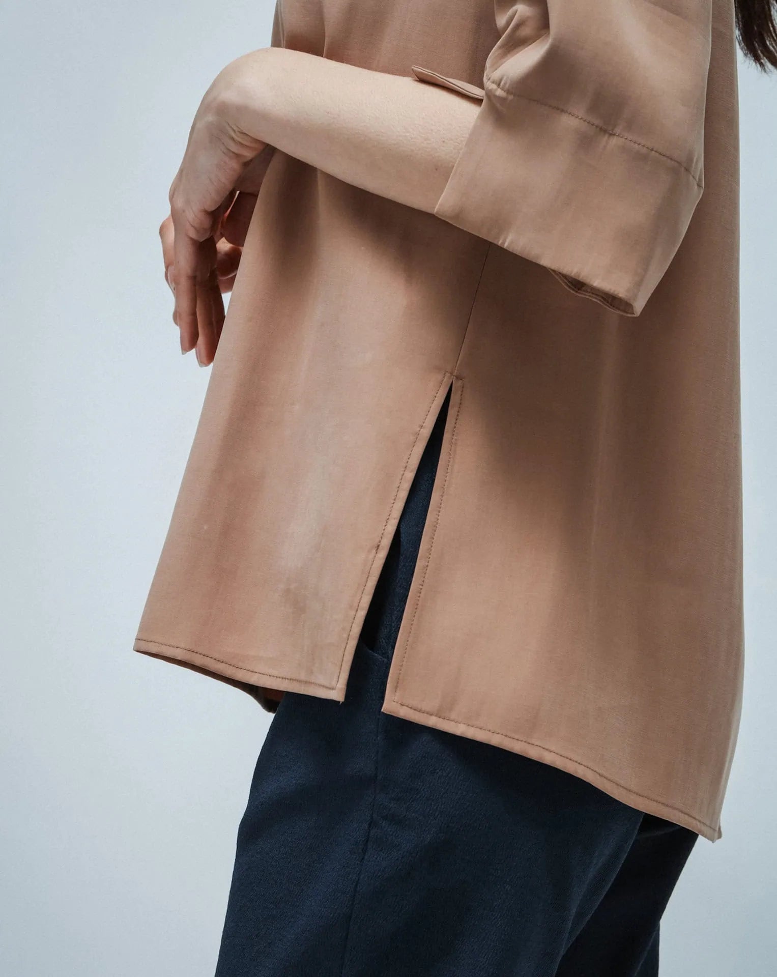 Slit on women's shirt