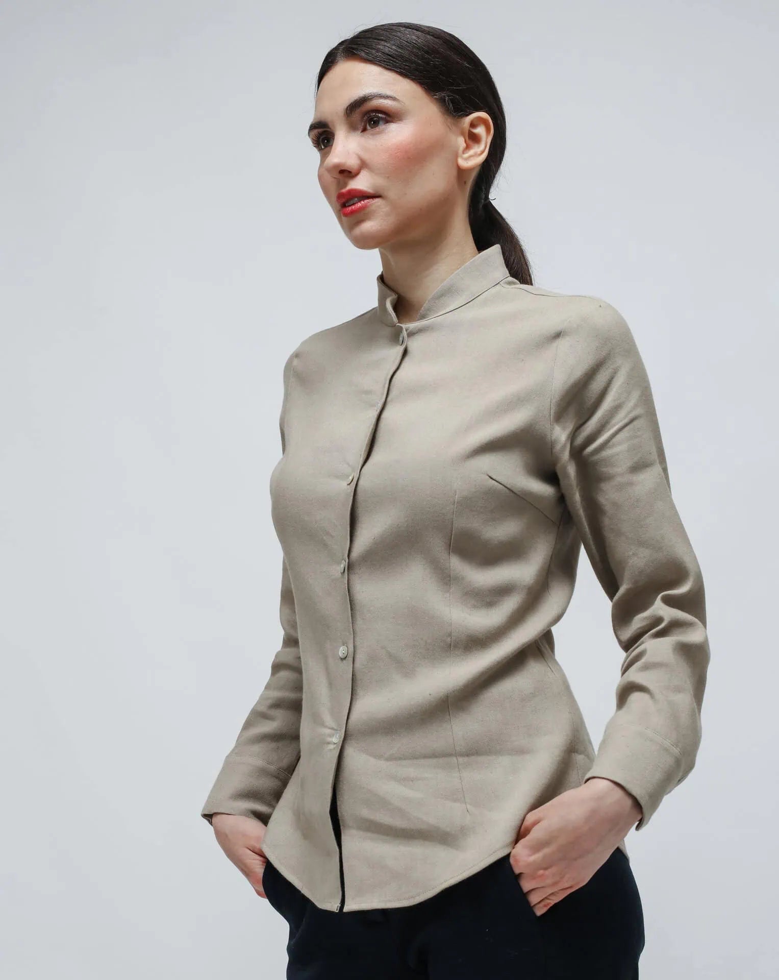 Sand Slim Korean Shirt