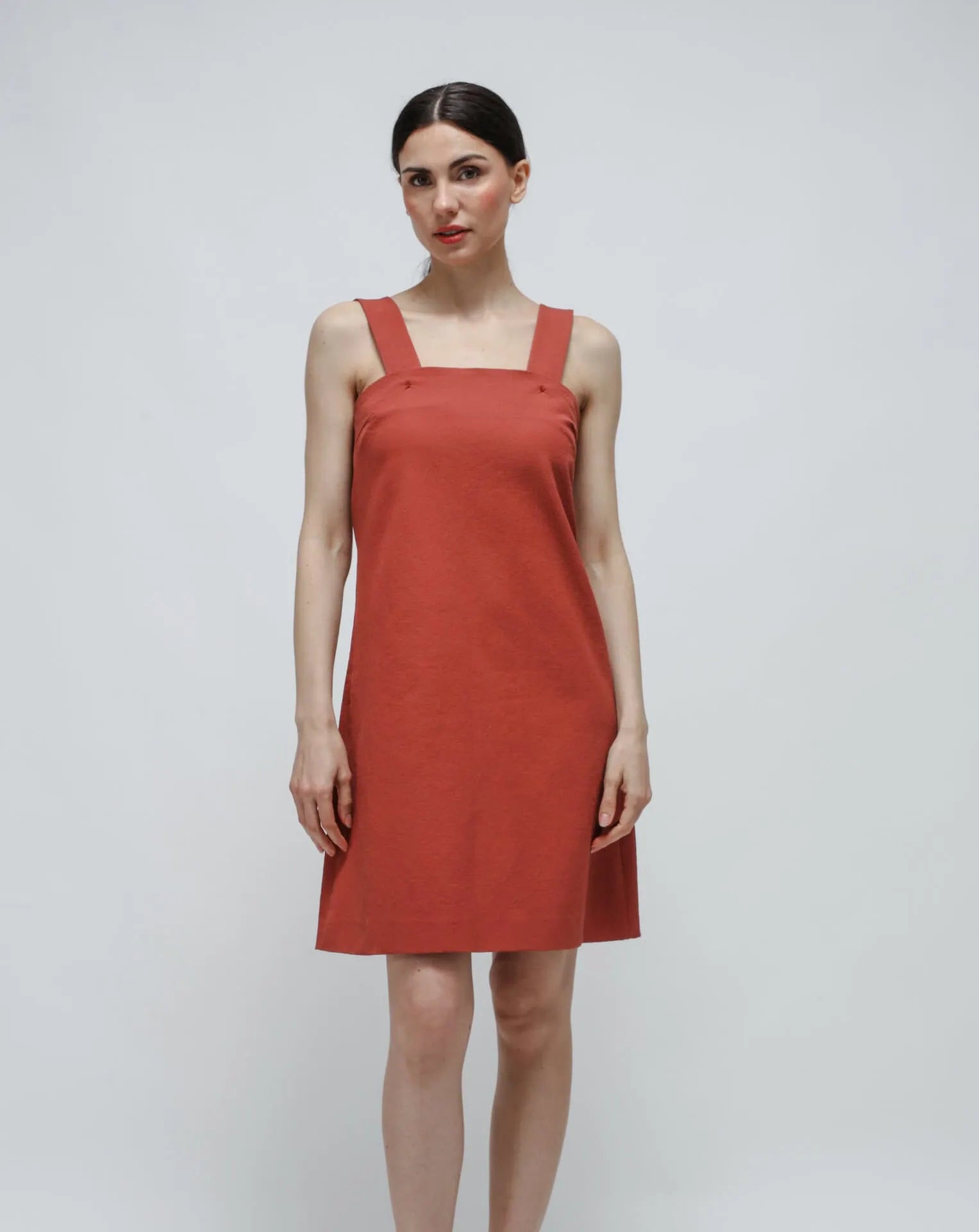<tc>Vestido acampanado de algodón</tc>