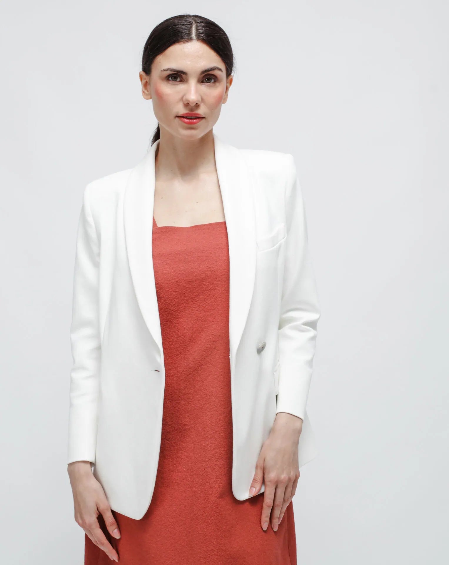 <tc>Vestido acampanado de algodón</tc>