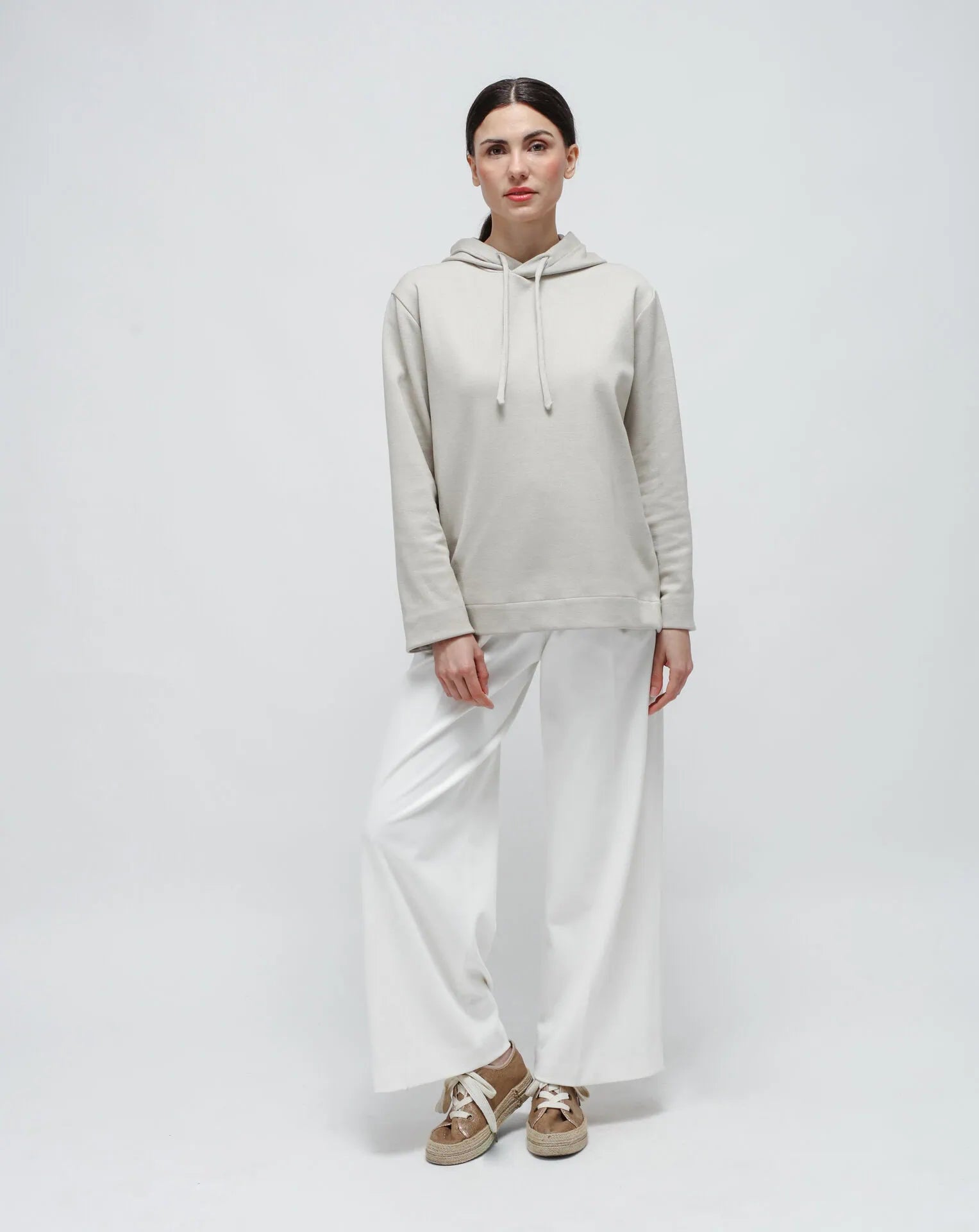 Beige Punto Milano Hoodie