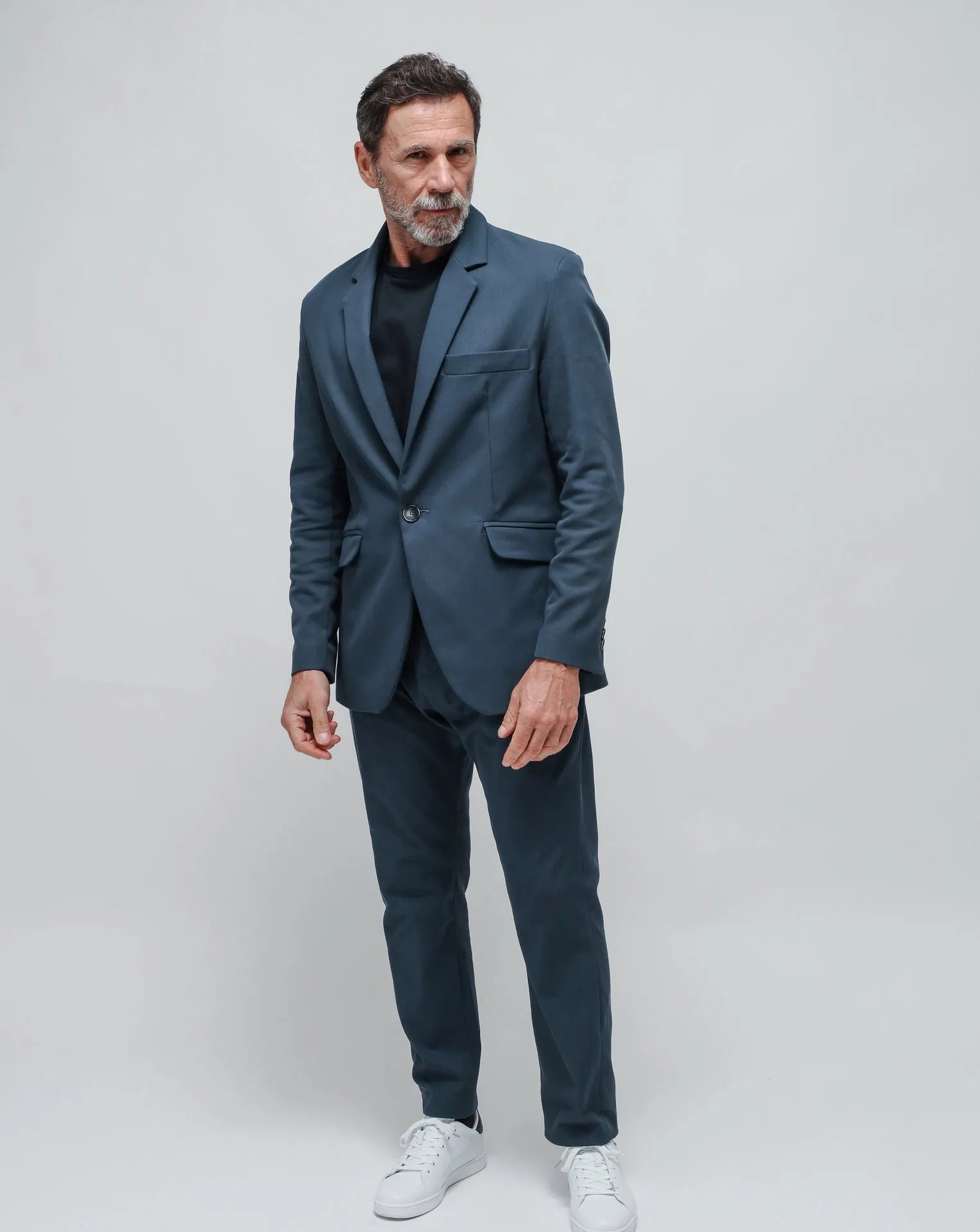 Men's Blue Straight Pants