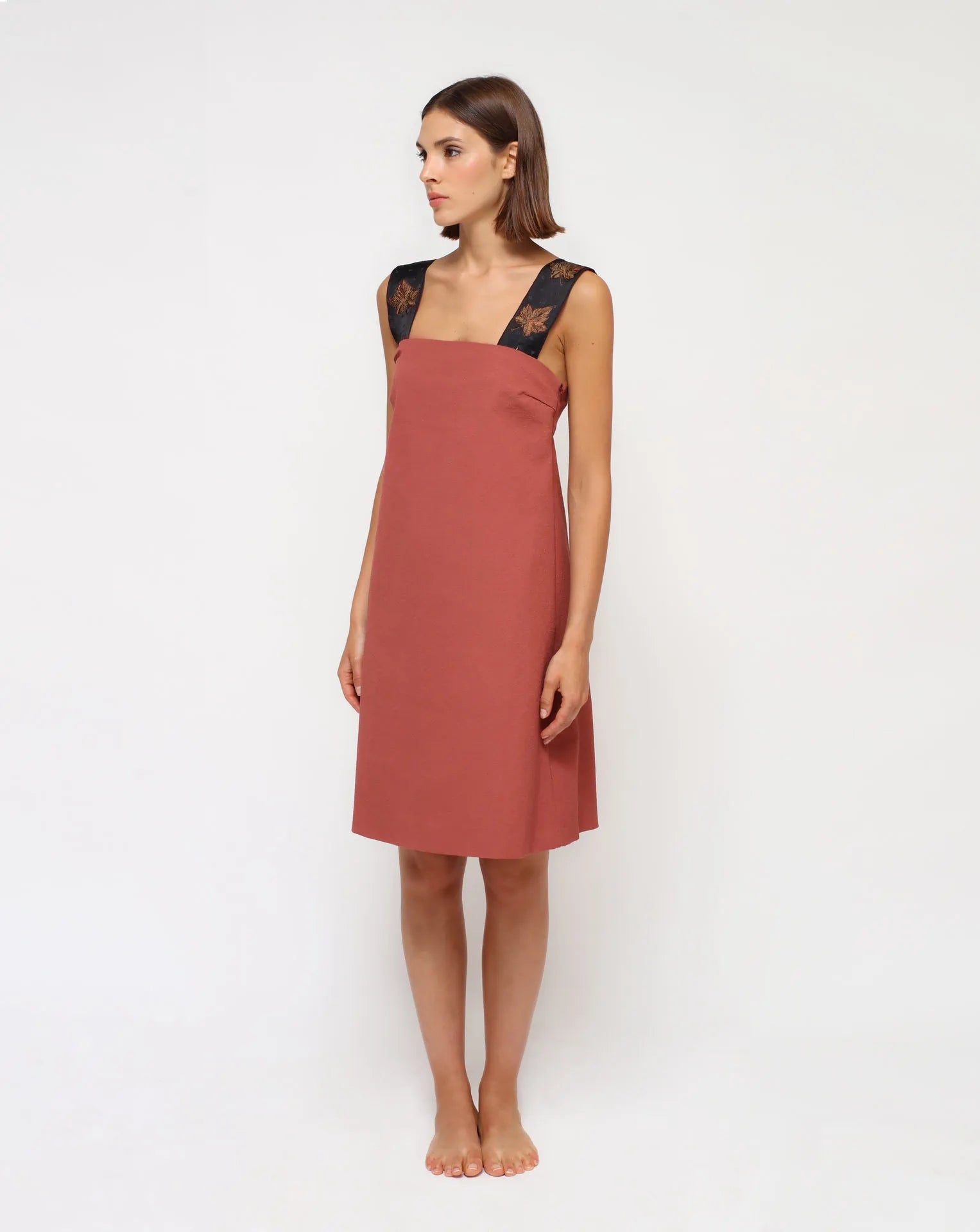 <tc>Vestido acampanado de algodón</tc>