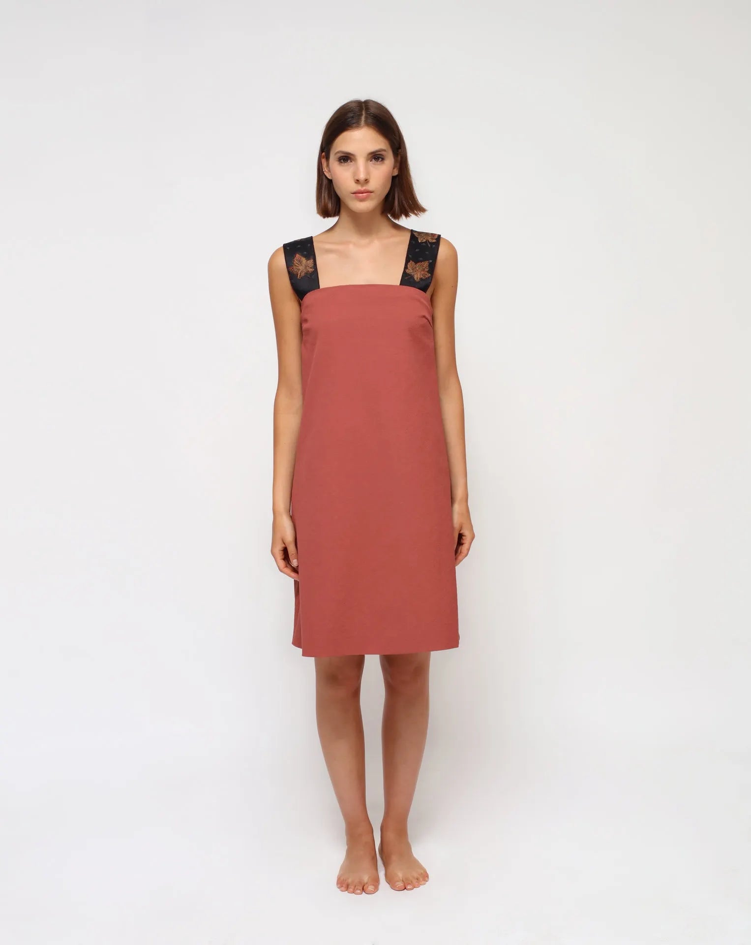 <tc>Vestido acampanado de algodón</tc>