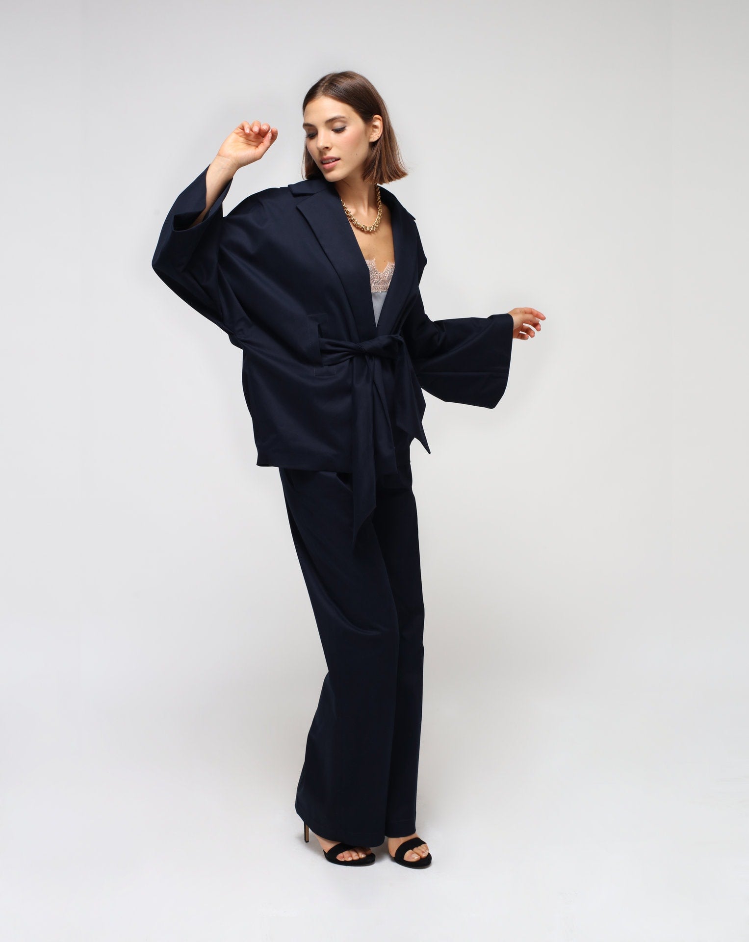 <tc>Conjunto de kimono azul</tc>
