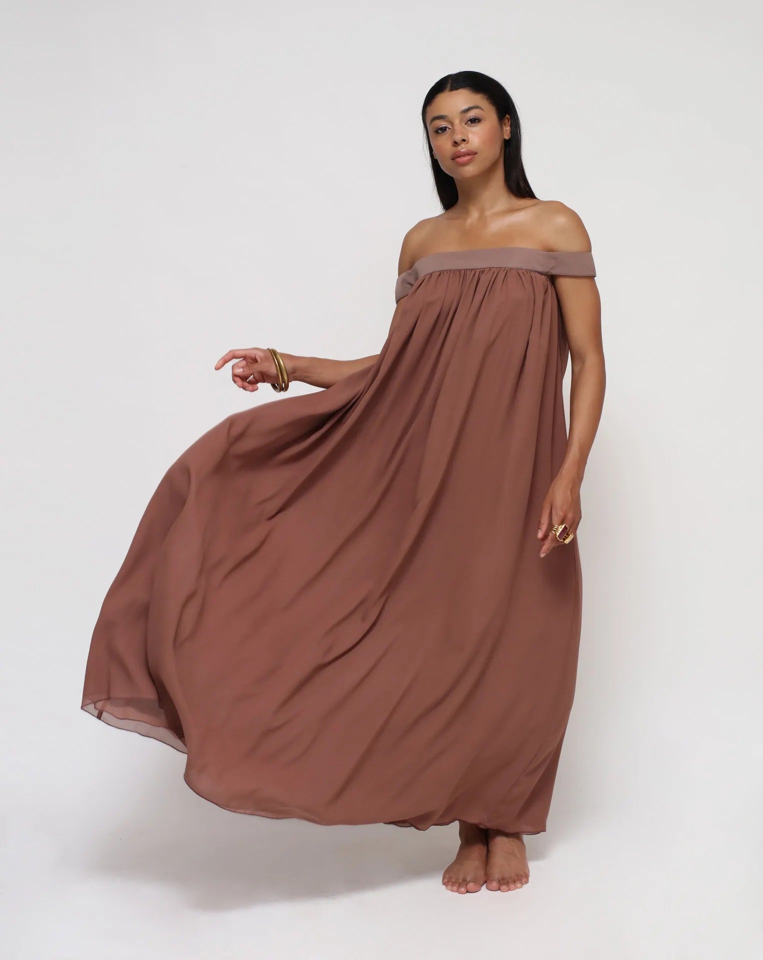 Vestido de seda