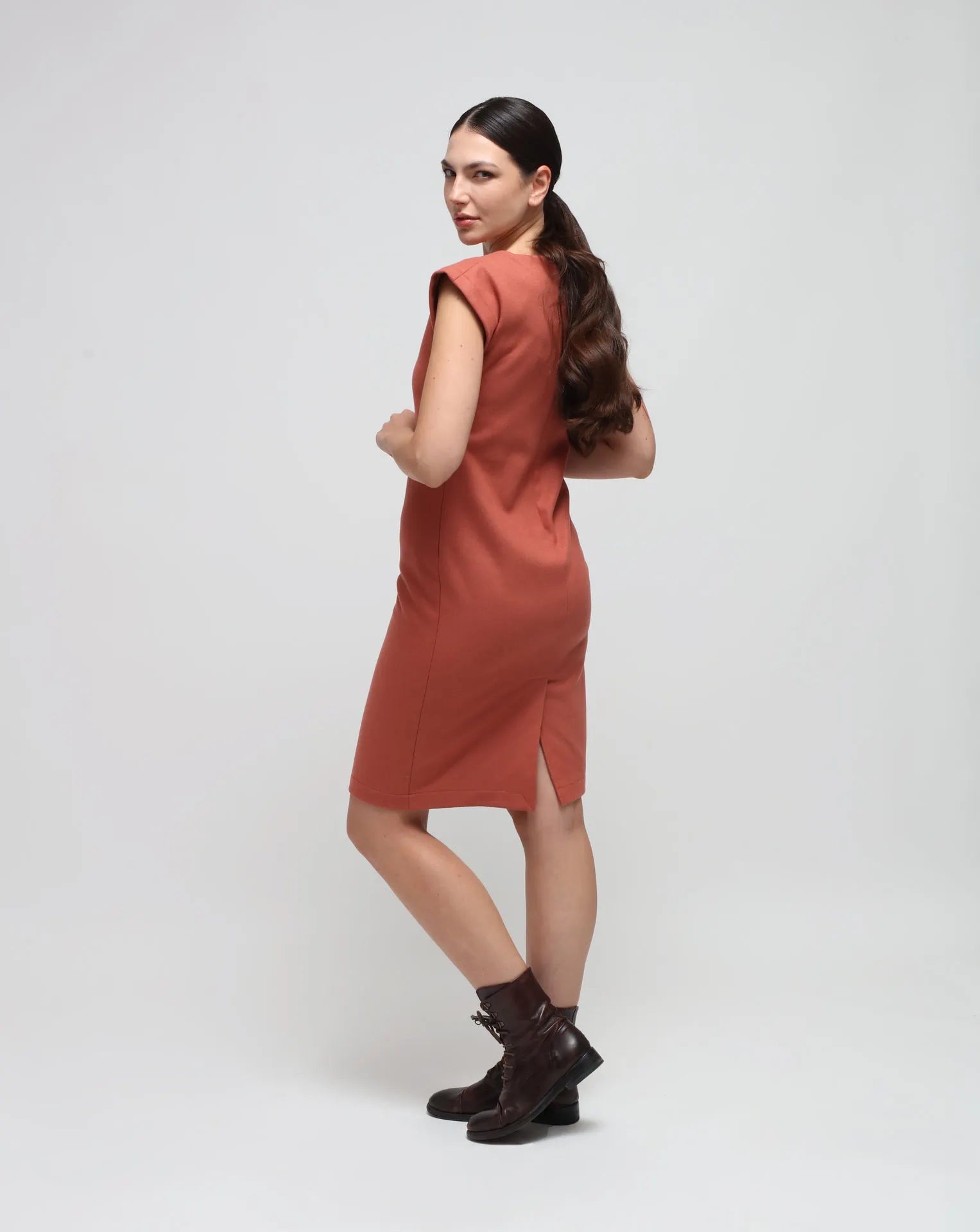 Robe de gaine en laine