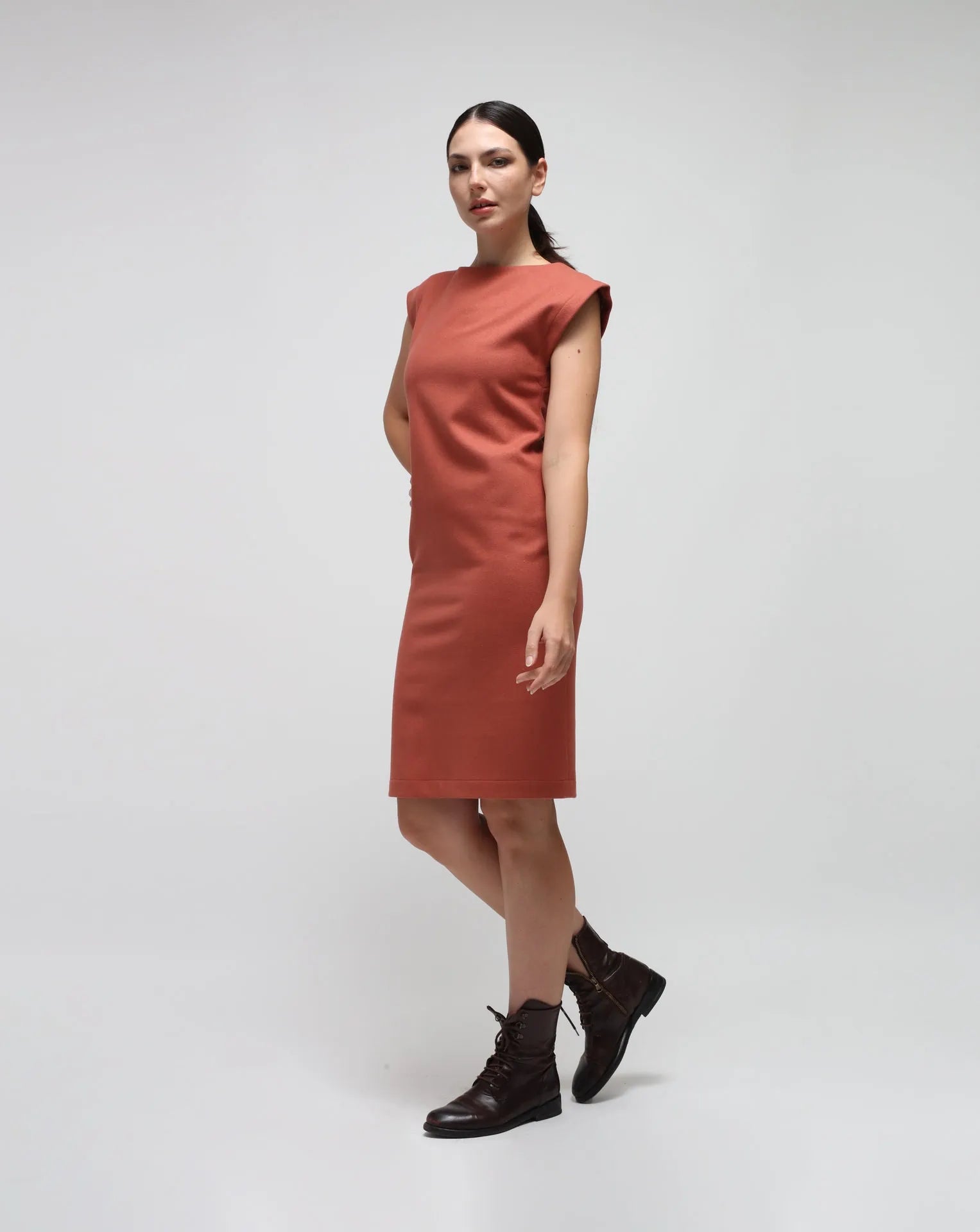 Robe de gaine en laine