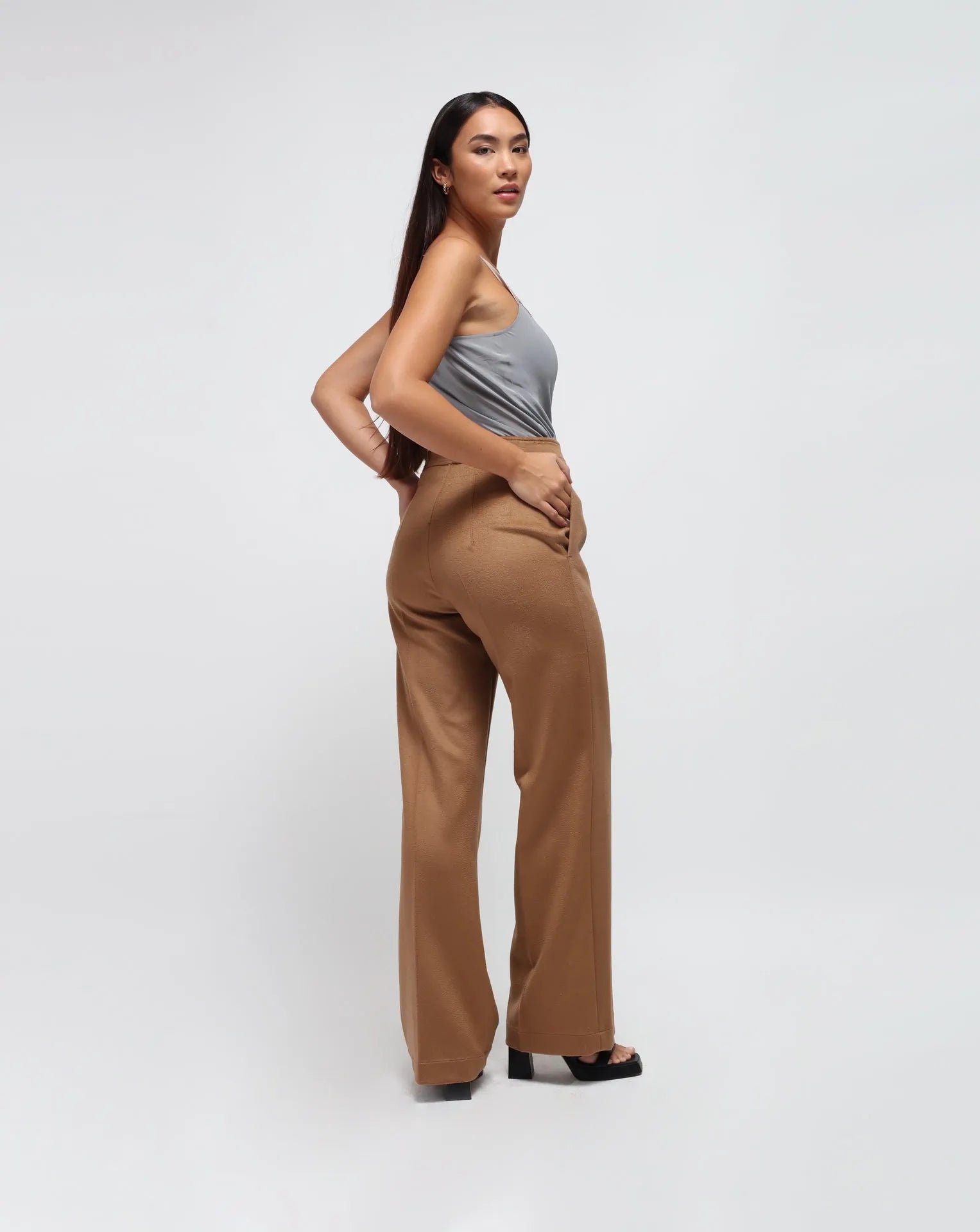 Camel Straight Pants