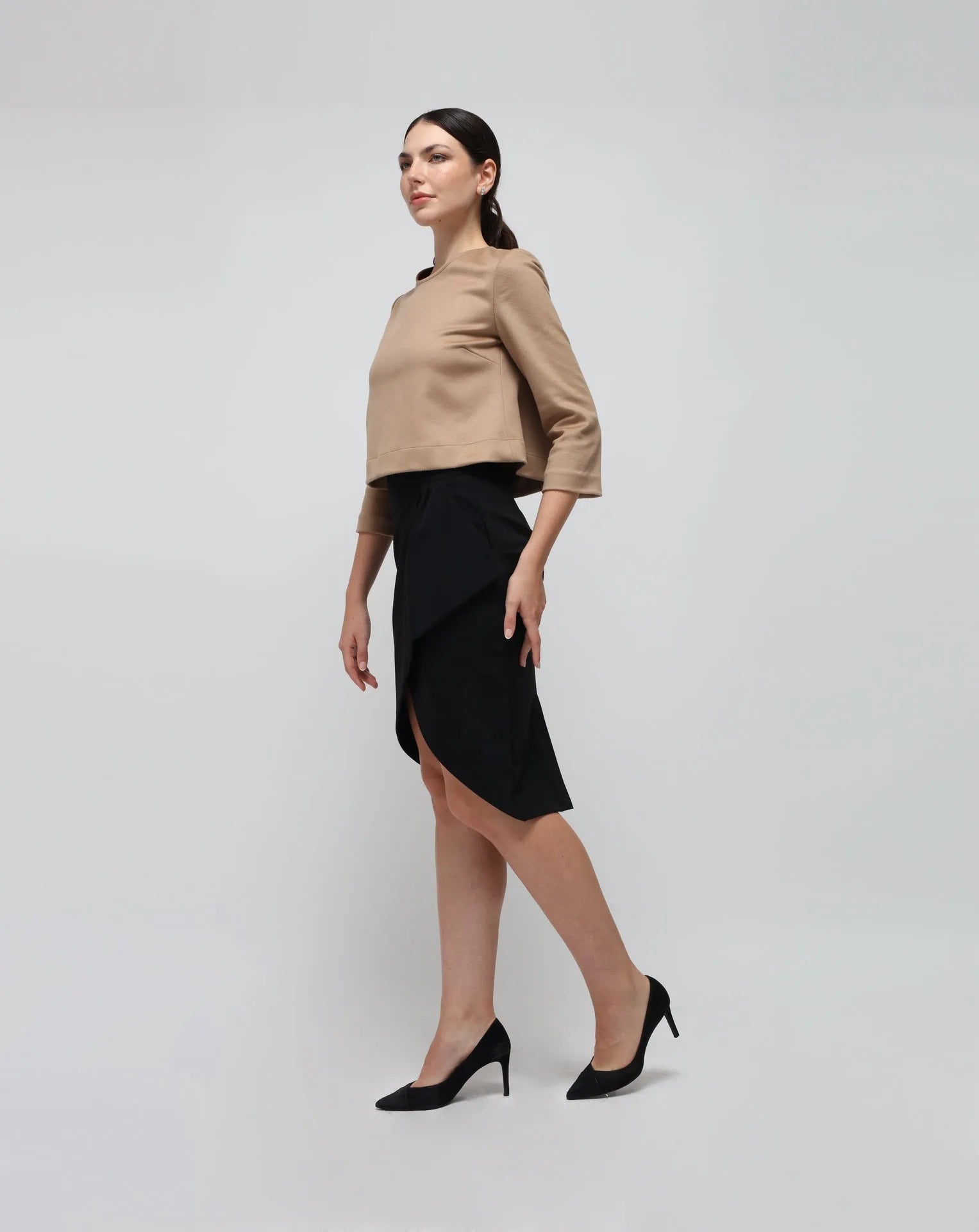 <tc>Falda lápiz negra</tc>