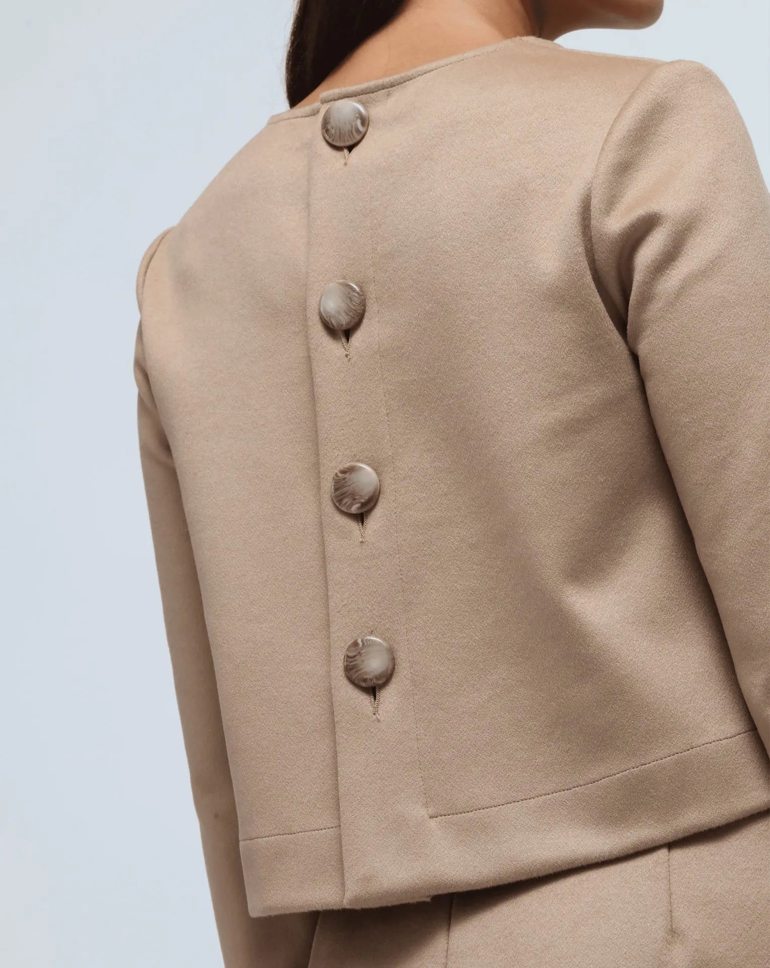 Mixed Cashmere Flared top