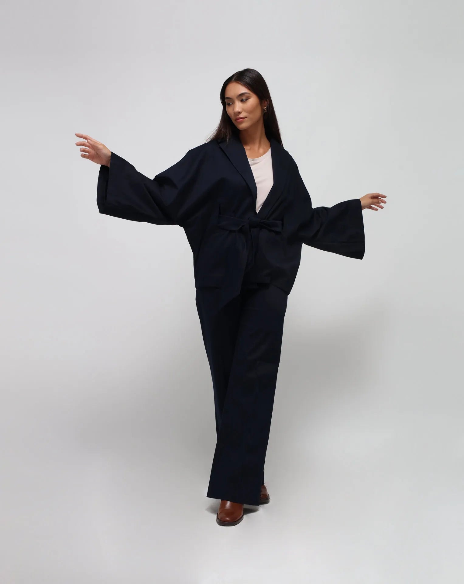 <tc>Chaqueta kimono azul</tc>