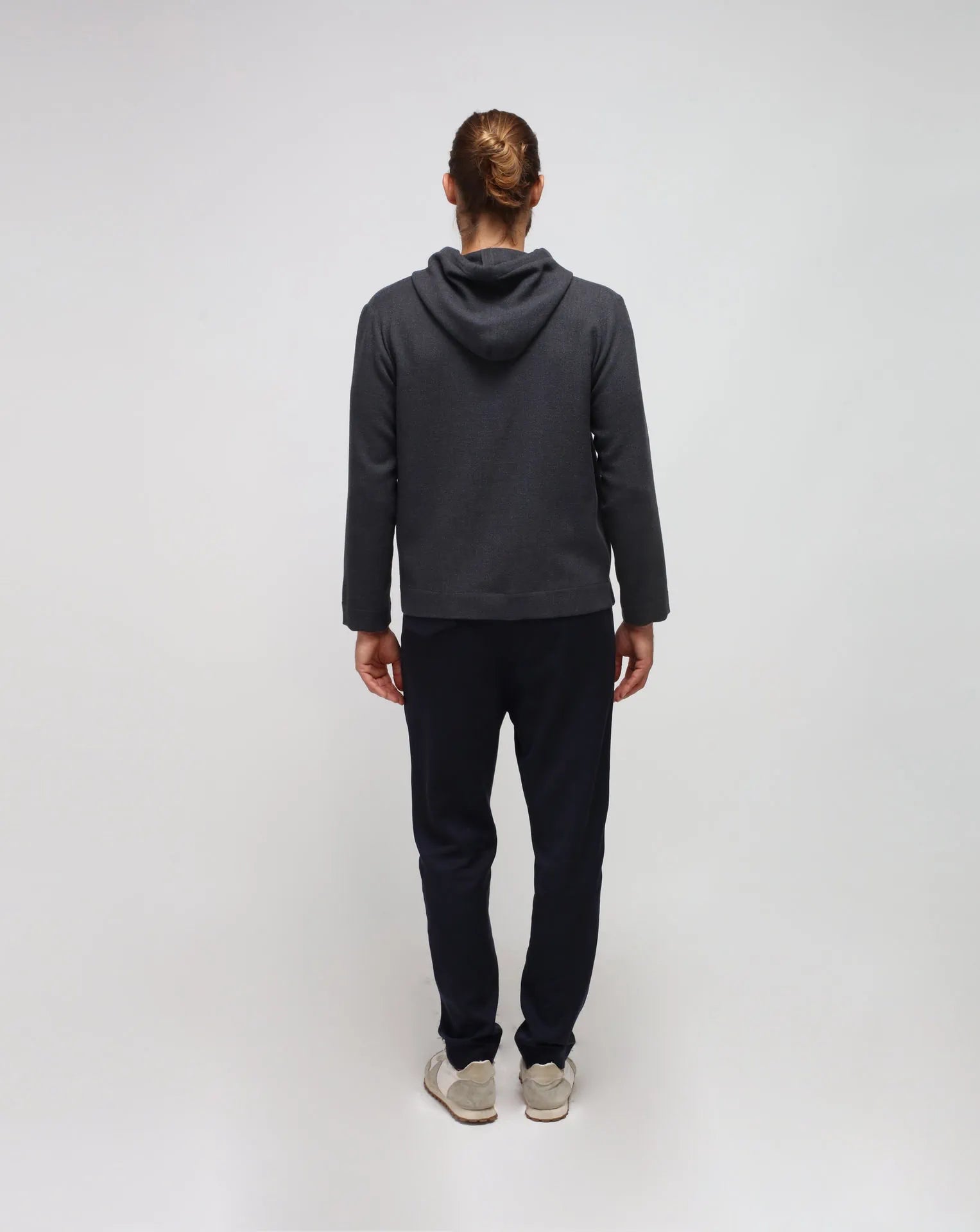 Mixed Cashmere Grey Hoodie