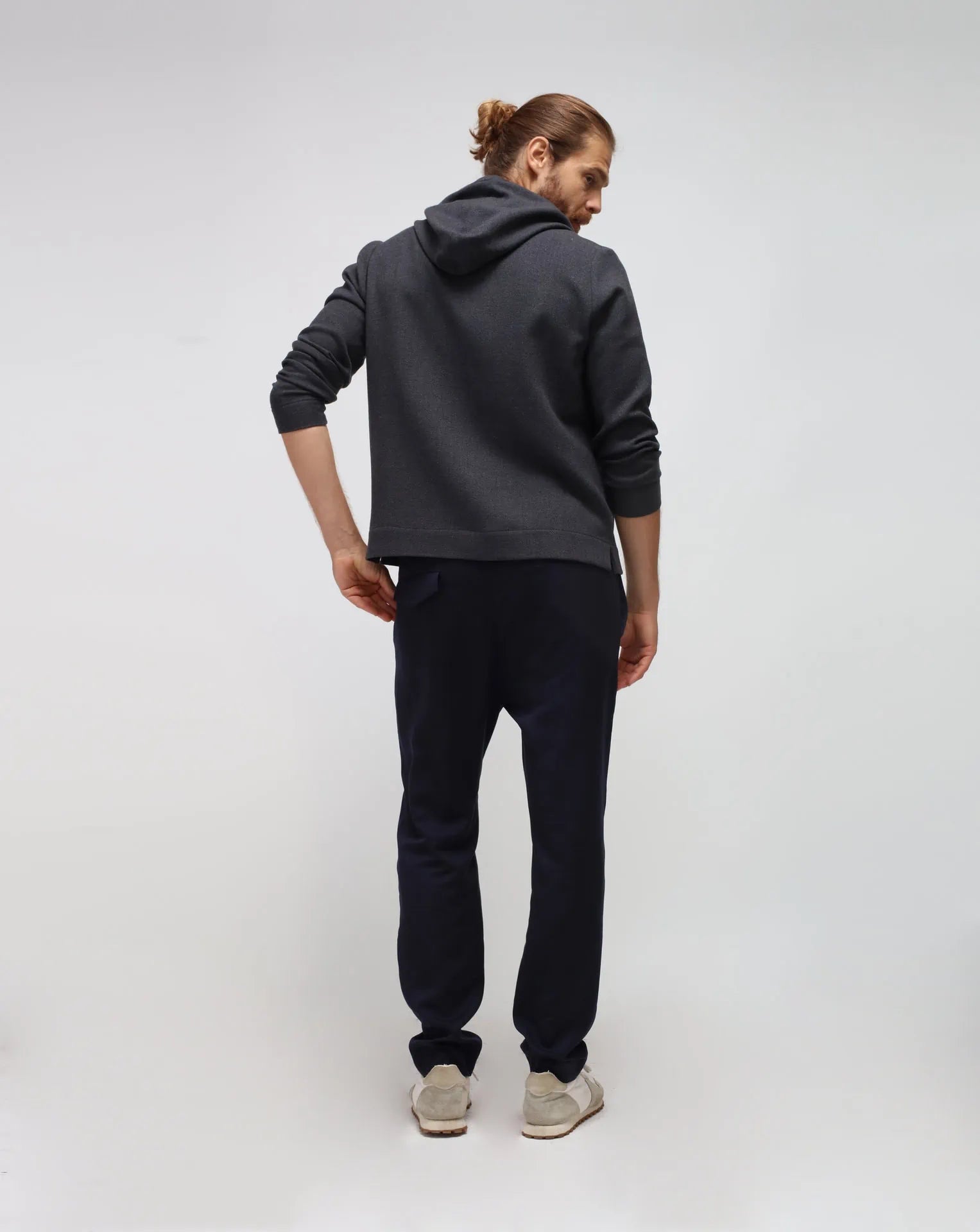 Mixed Cashmere Grey Hoodie