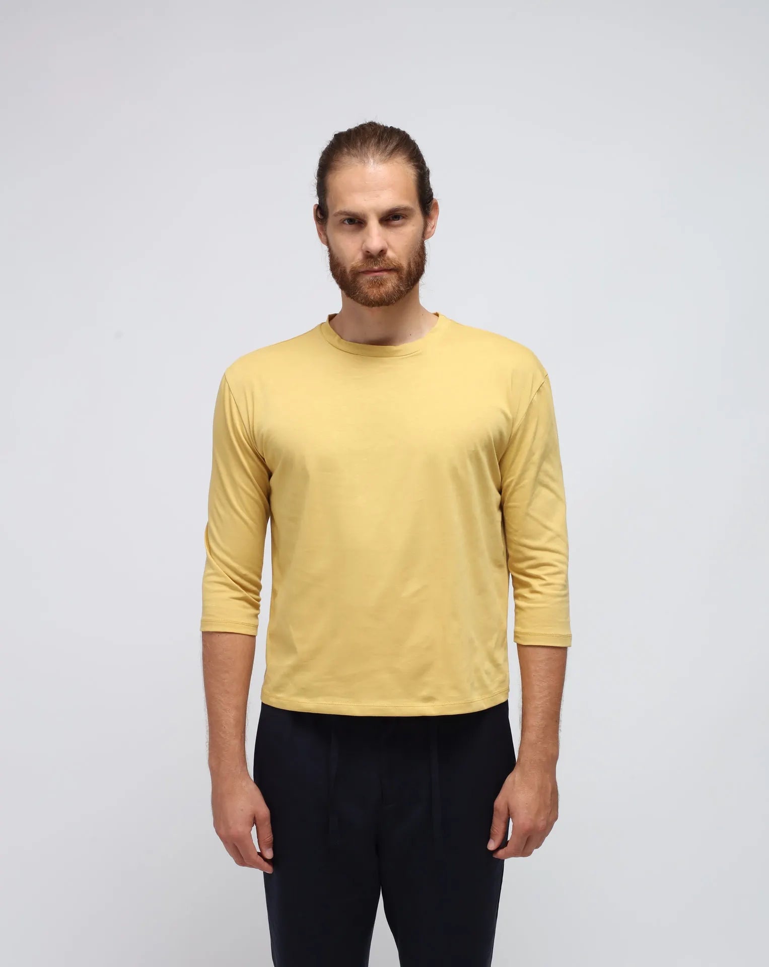 Crew-neck ¾ length T-shirt
