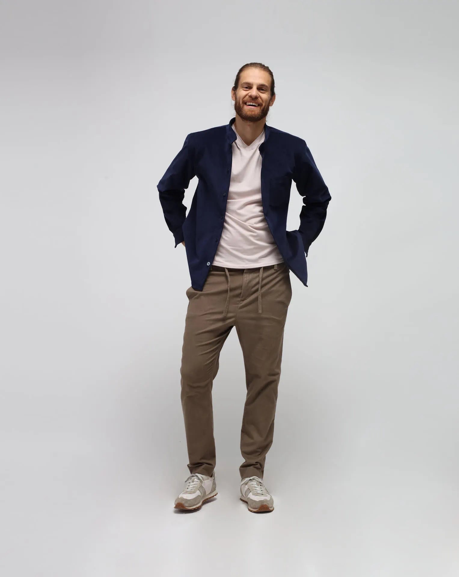 Jacket a maglietta coreana blu