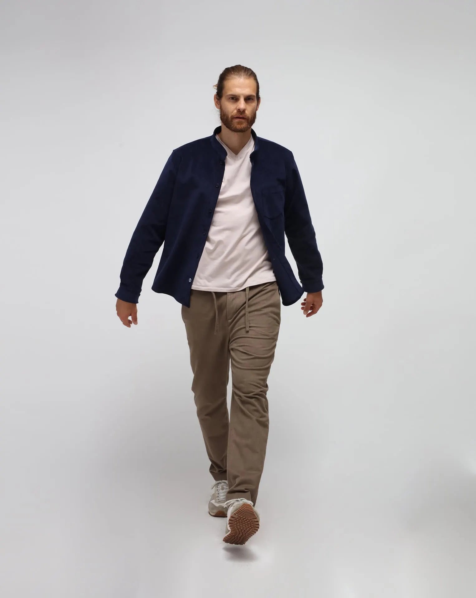 Jacket a maglietta coreana blu