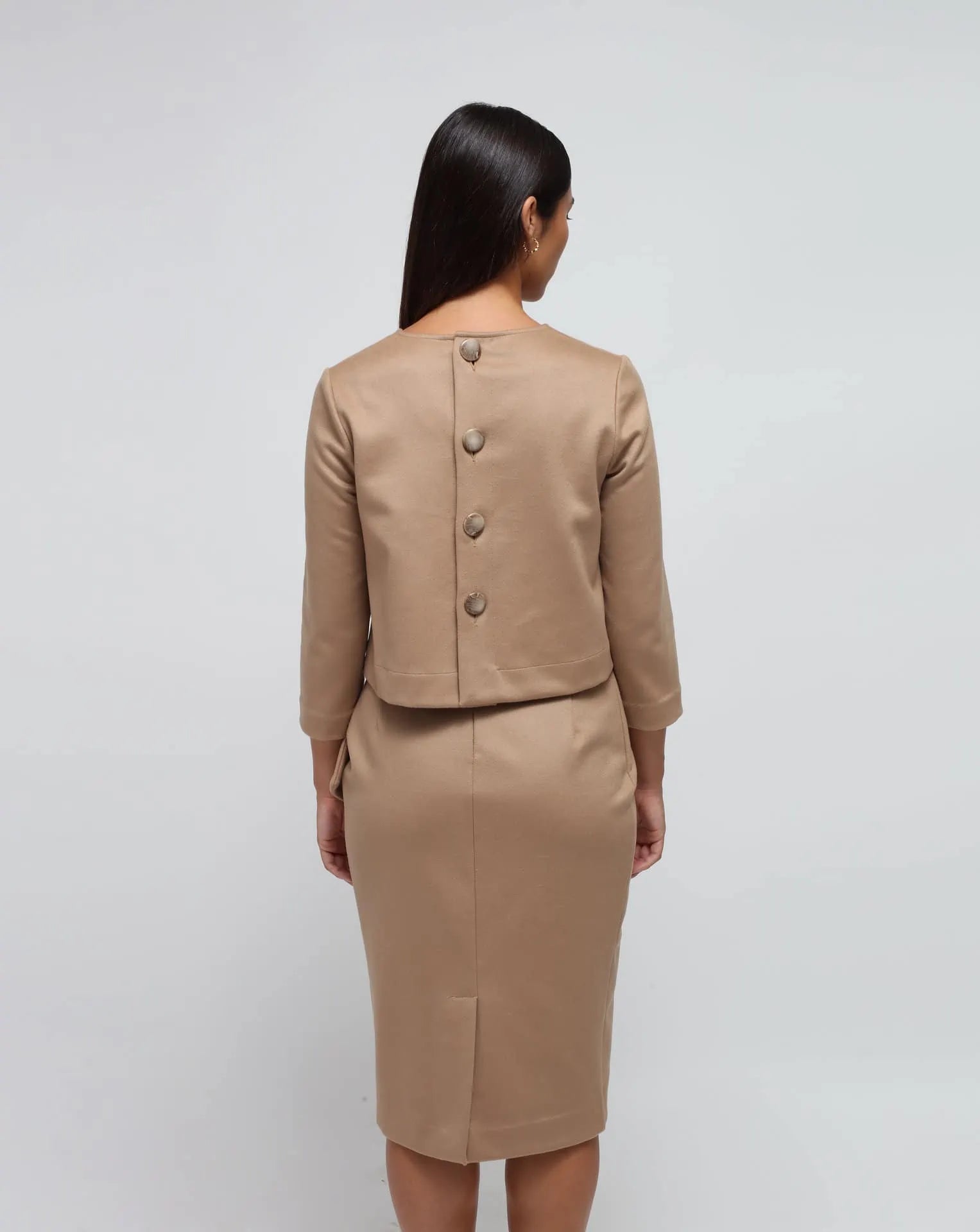 Mixed Cashmere Flared top