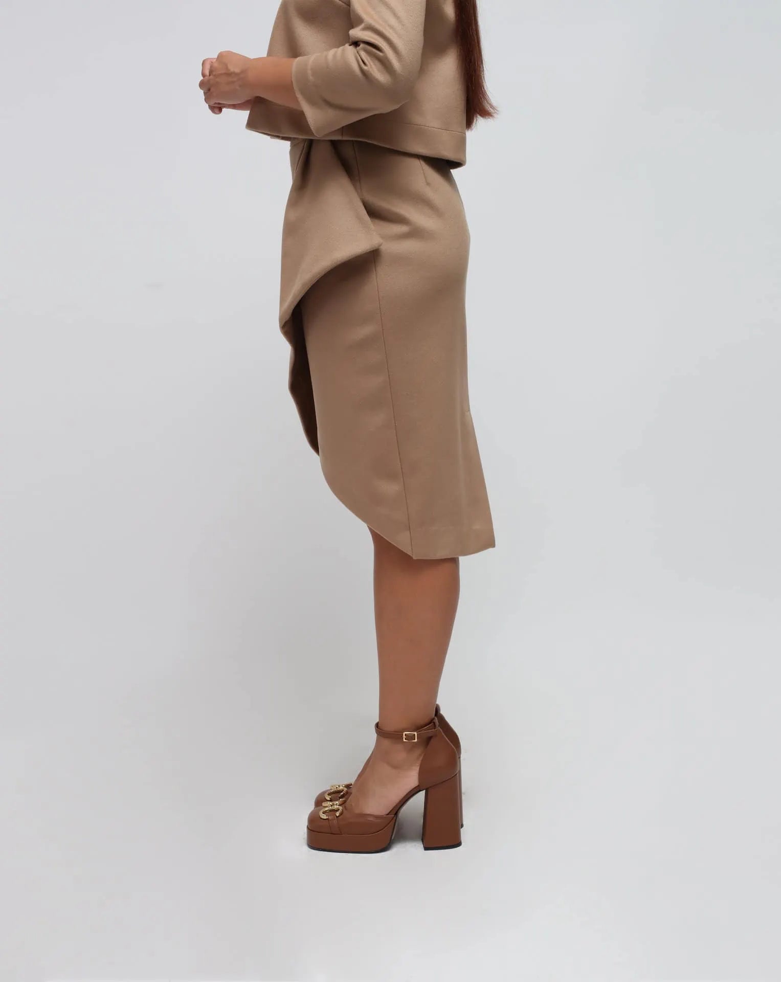 Mixed Cashmere Flared top