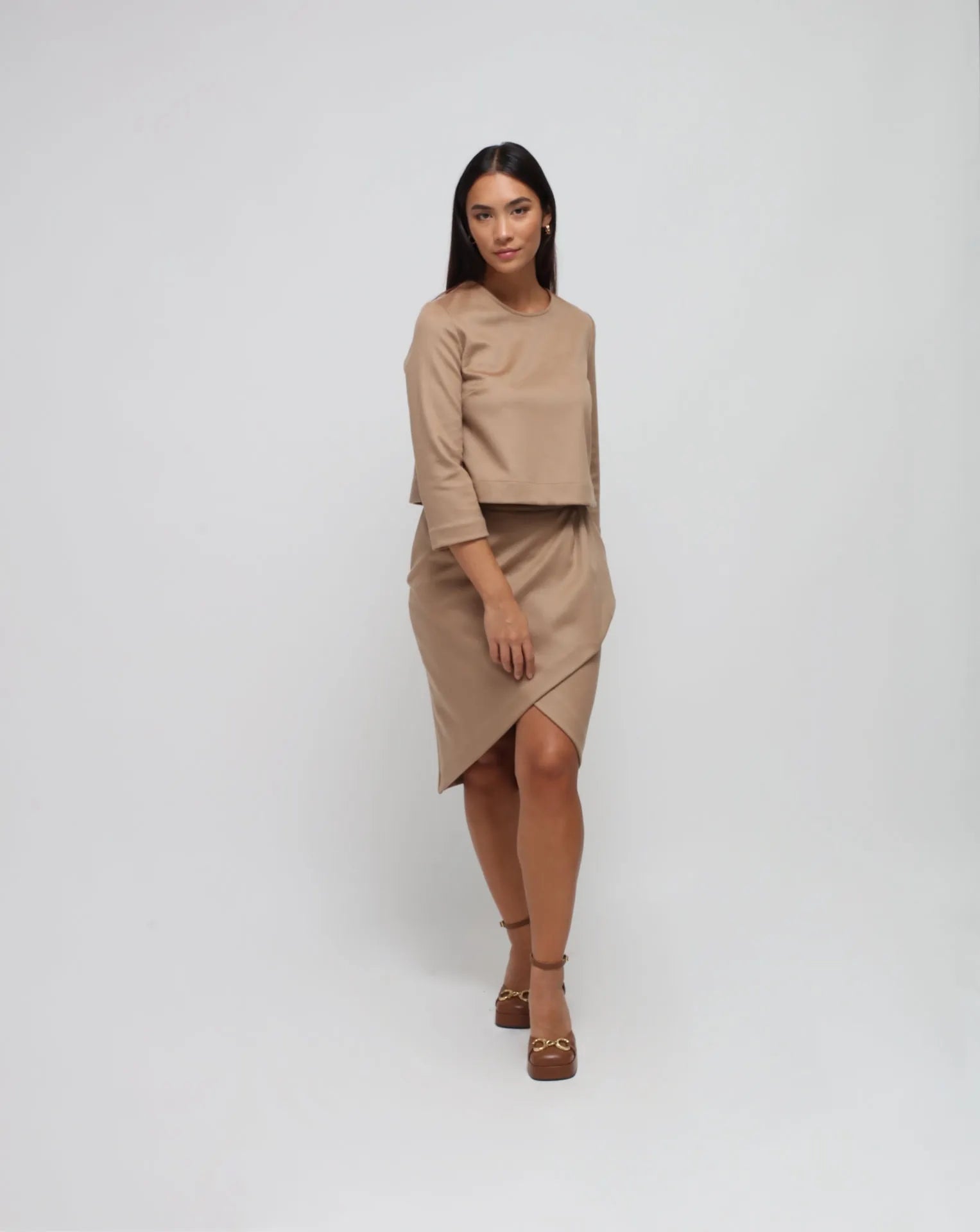 Mixed Cashmere Flared top