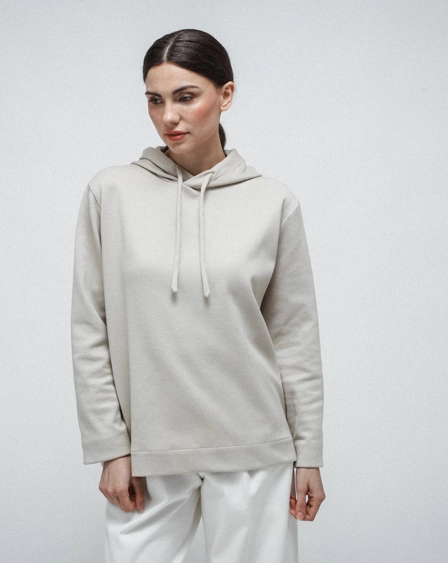 Beige Punto Milano Hoodie
