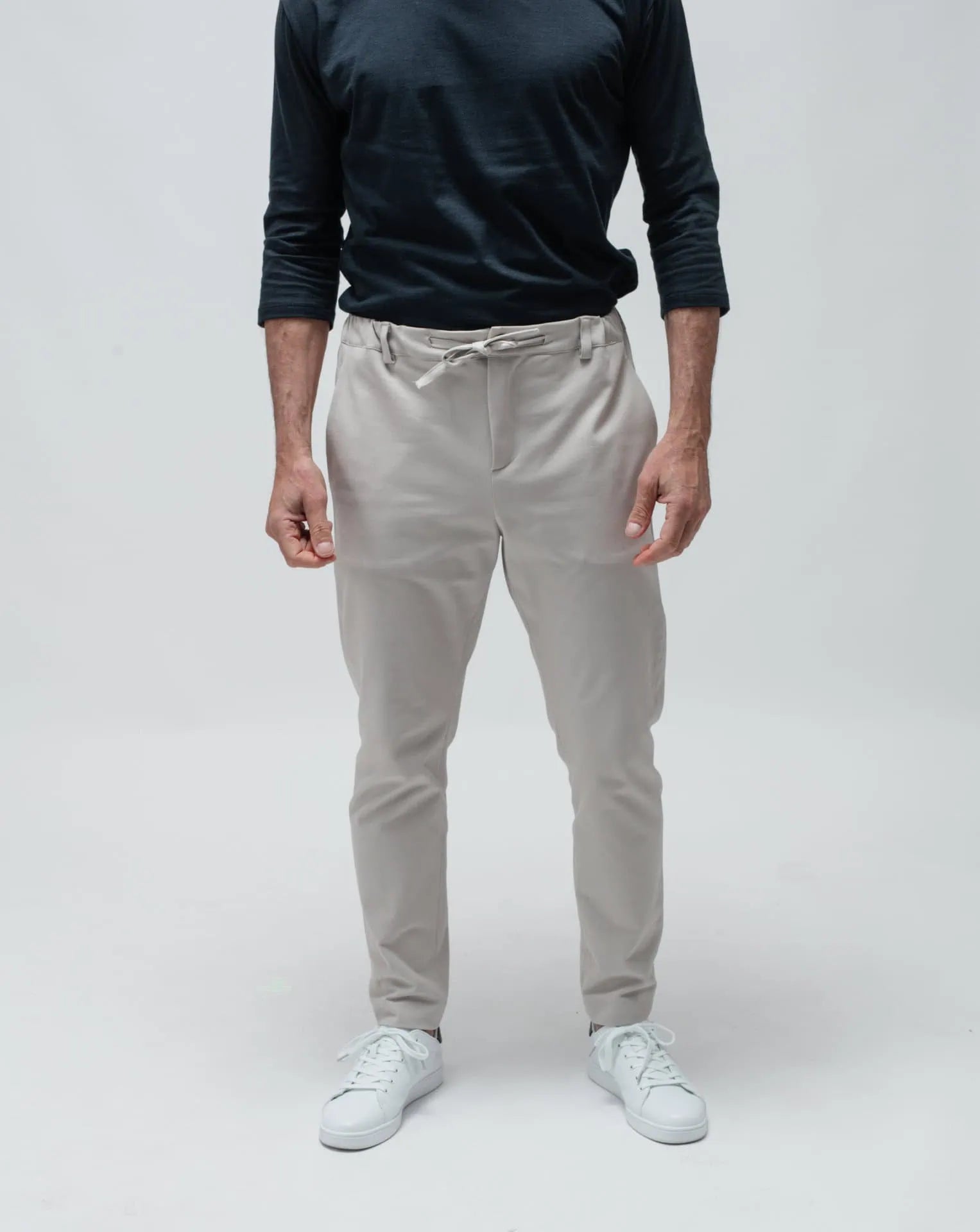 Men's Beige Gabardine Traveller Pants