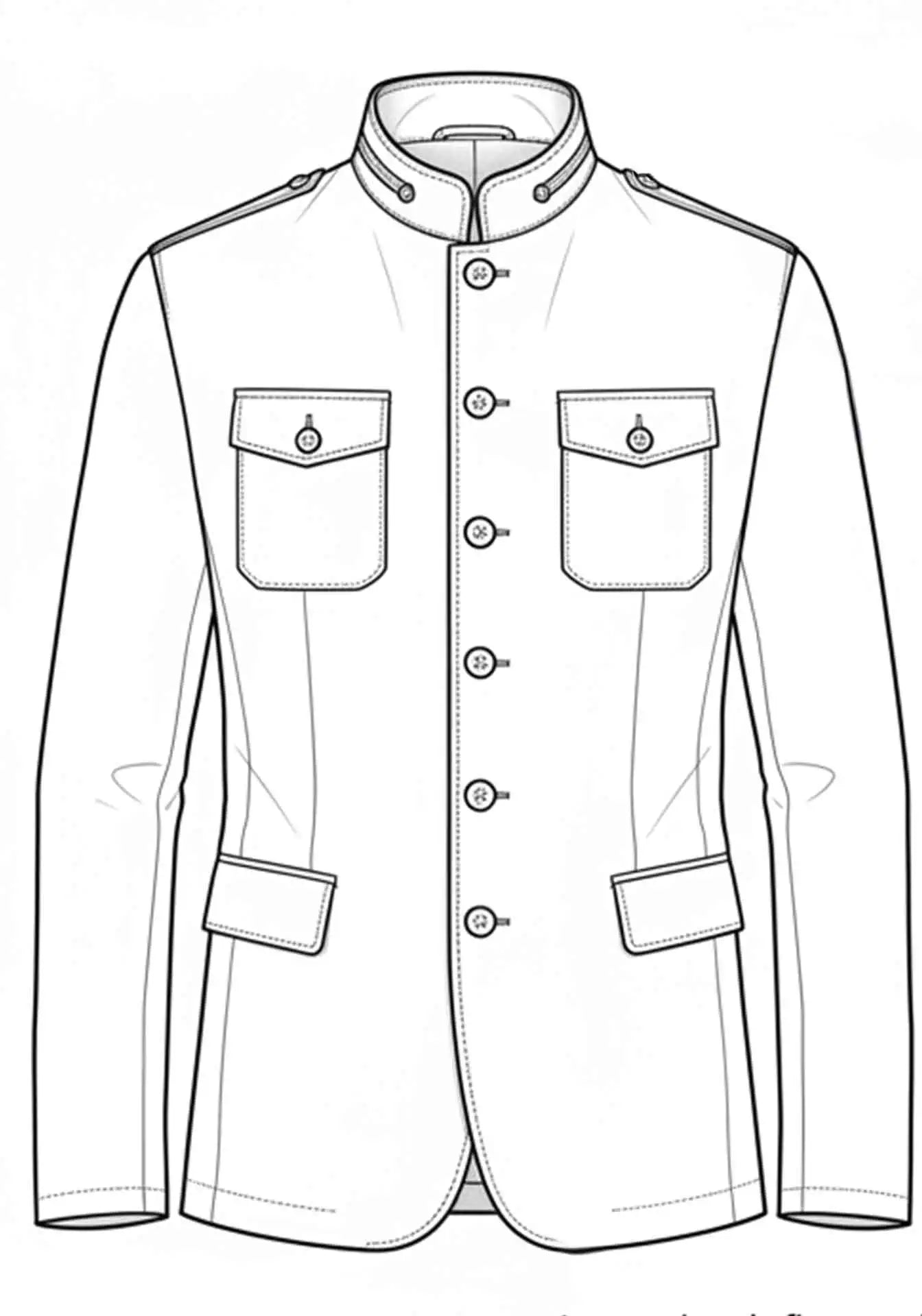 H&L travel jacket for men sketch