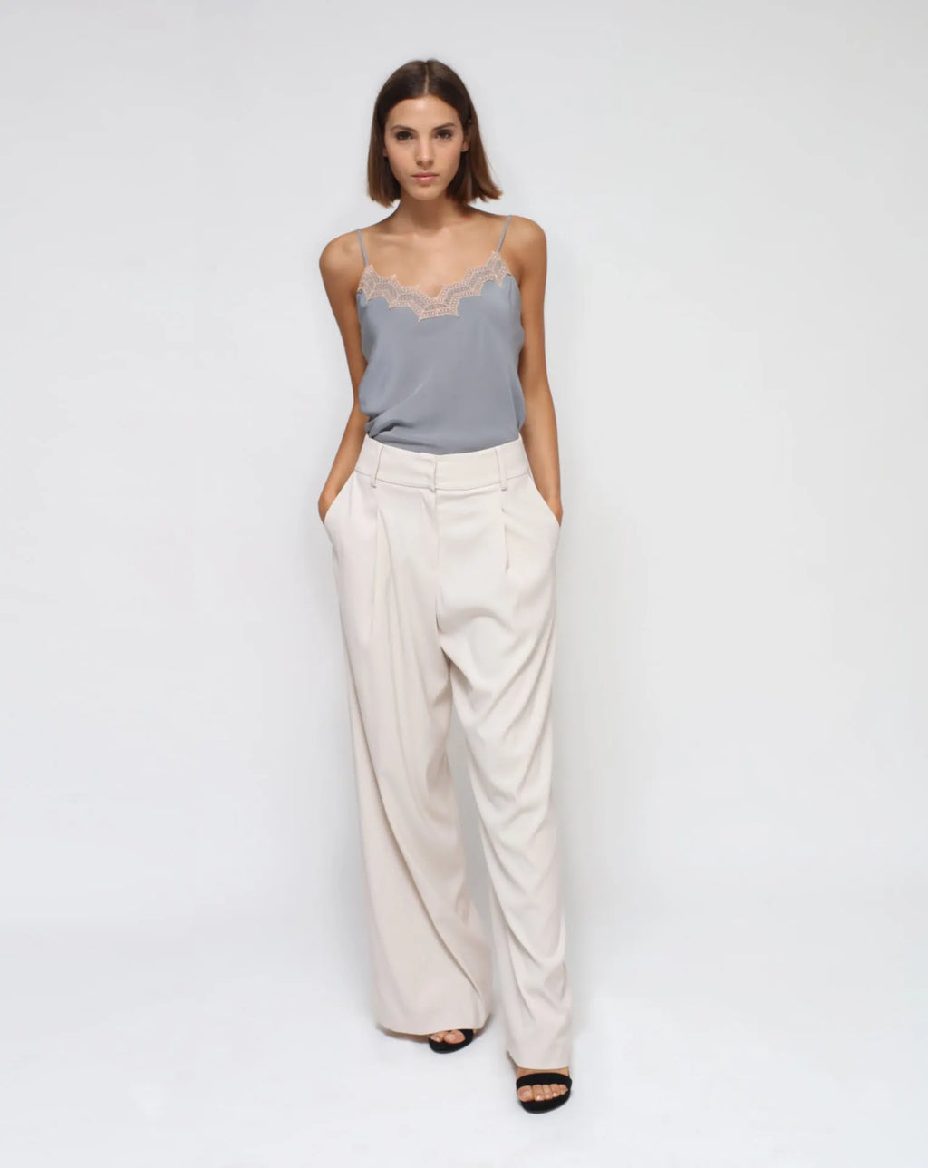 White Palazzo Pants Humans Land