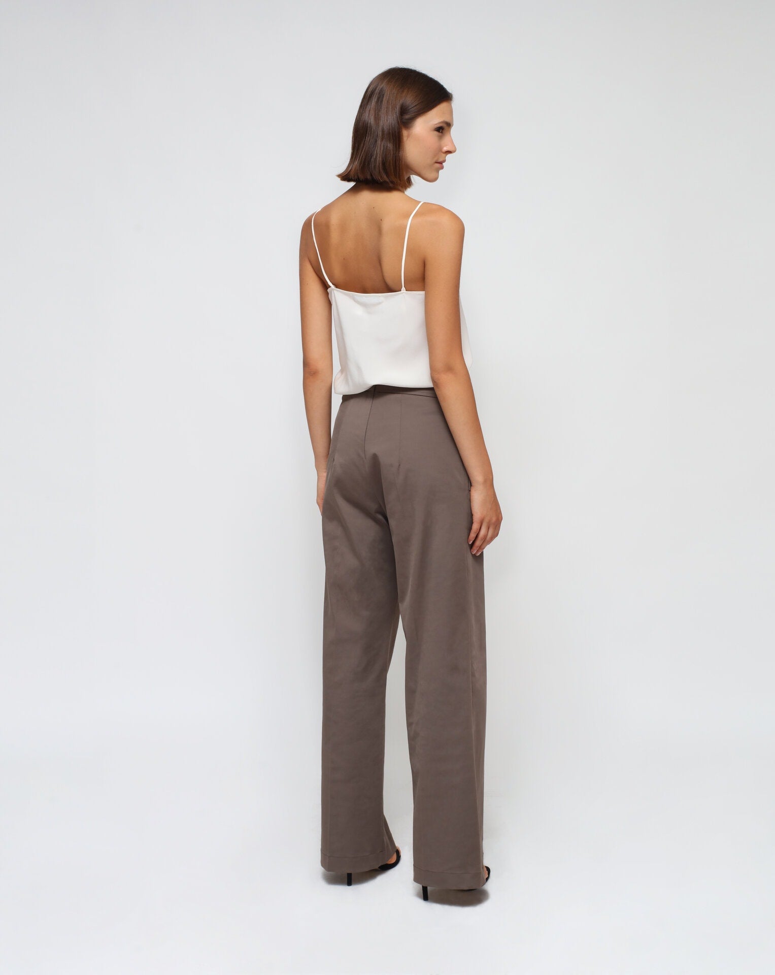 Taupe Straight Cargo Pants main image 1