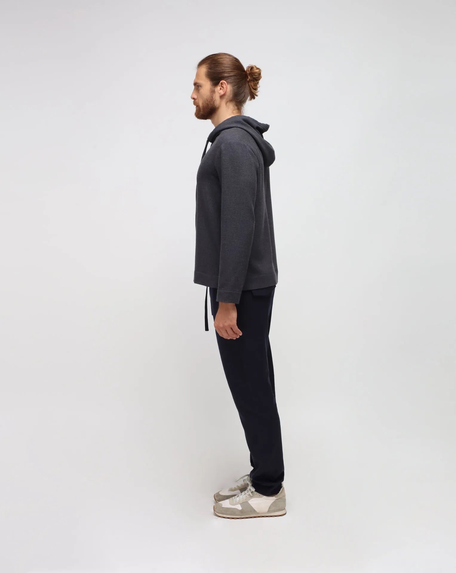 Mixed Cashmere Grey Hoodie
